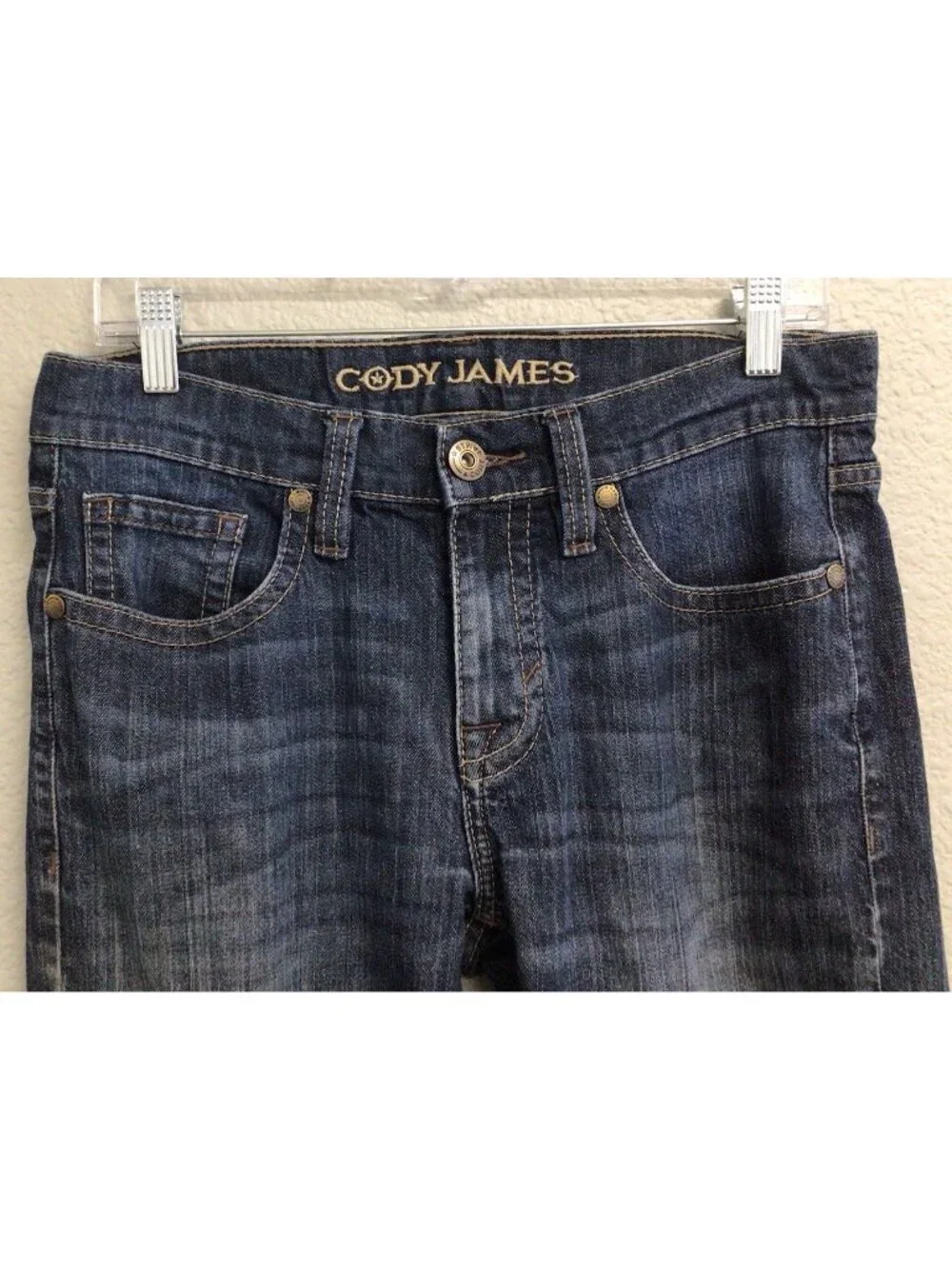 Cody James Mens Straight Leg Stretch Denim Jeans Size 31 X 36 Flaw
